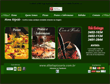 Tablet Screenshot of ditaliapizzaria.com.br